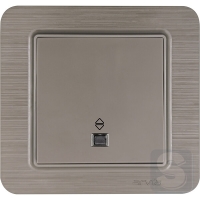 Выключатель одноклавишный ПРОХОДНОЙ с подсветкой Arvia Electric Lavin Медь (21 28 4010 210)